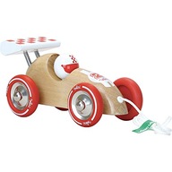 Vilac Wooden Pull Along Racing Car, Pull Toy with String, Made In France, V