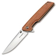 Nóż składany Boker Magnum Straight Brother Wood z klipsem