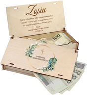 Spomienka na sväté prijímanie Krabička na peniaze darček na sväté prijímanie meno dátum
