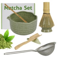 MATCHA TEÁS AJÁNDÉK SZETT | CSÉSZE SEPRŰ ÁLLVÁNY KANÁL