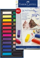 PASTELE SUCHE miękkie MINI 24 kol FABER-CASTELL