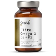 OstroVit Pharma Elite Omega 3 D3 + K2 30 kapsúl