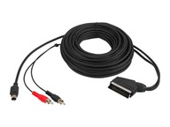 Kabel SCART WTYK Euro S-Video 2 RCA (cinch) 7,5 m