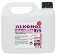 ALKOHOL IZOPROPYLOWY IZOPROPANOL IPA 99,9% CZYSTY DO ODTŁUSZCZANIA MYCIA 2L