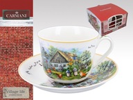 Filiżanka Carmani Życie na Wsi Village Life porcelana 400ml Wiejska Zagroda