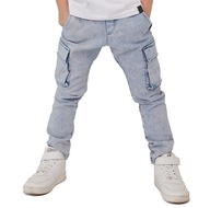 Spodnie All For Kids jeansowe bojówki 104/110 cm