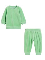 H&M komplet bluza spodnie welurowy dres zielony r. 62 2-4 miesiące
