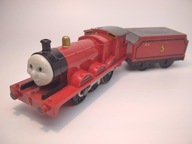 TrackMaster Kuba James czerwony + wagon TOMY