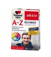 Doppelherz aktiv A-Z Dla Niego, suplement diety, 30 tabletek