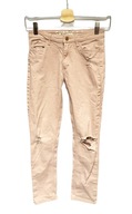 Spodnie Różowe Dziury H&M 146 10 11 Skinny Fit