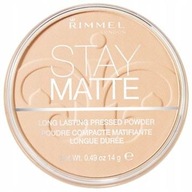 Zmatňujúci púder na tvár lisovaný Stay Mate 001 Transparentný Rimmel 14 g