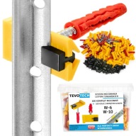 RÖGZÍTŐ RENDSZER VAKOLÓLÉCHEZ 100 DB-OS KÉSZLET FOGANTYÚK + TIPLIK