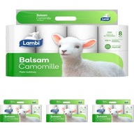 Papier toaletowy Lambi Balsam Camomille 8 rolek x 4 opakowania