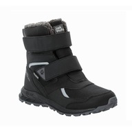 Buty zimowe dla dzieci śniegowce ciepłe Jack Wolfskin czarne 34
