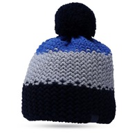 CZAPKA ZIMOWA DZIECIĘCA 4F BEANIE Z POMPONEM CIEPŁA WEŁNA AW23M279