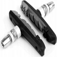 Brzdové doštičky ACCENT V-Brake 3-Function čierno-grafitové - šedé