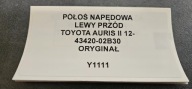 semi-axis NAPEDOWA left front TOYOTA AURIS II 12
