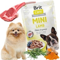 BRIT CARE MINI mokré krmivo pre psa JAHŇACIE vrecúško bez obilnín 85g