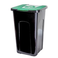 Odpadkový kôš Nádoba na triedenie odpadu na sklo 50L zelená