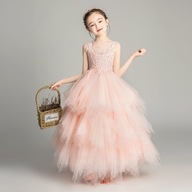 Dziewczęca tiulowa sukienka warstwowa Prom Princess Dress