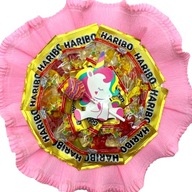 JEDNOROŻEC duży bukiet cukierków lizak żelków HARIBO prezent urodziny GIRL