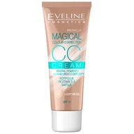 Eveline Magical CC krém Zmatňujúci make-up na tvár Light Beige SPF 15 30ml