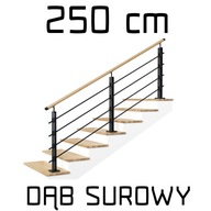 Balustrada barierka drewniana metalowa LOFT 2,5m