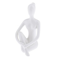 Porcelánová keramická figúrka na jogu Meditačný štýl-05