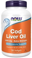 Now Foods Cod Liver Oil 1000mg tresčí olej 180kaps