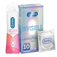 DUREX prezerwatywy Invisible XL 10 żel intymny