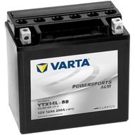 Akumulator motocyklowy Varta YTX14L-BS 12V 12Ah 200A P+ AGM Powersports