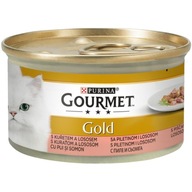 Gourmet Gold w sosie łosoś/ kurczak w sosie 85 g