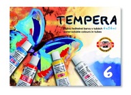 Farby tempera Koh-I-Noor 6 kolorów 16ml