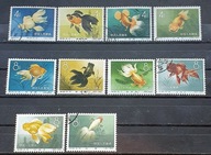 ČÍNA TÉMA RYBY 1960 MI 534-543 PLNÉ LEPIDLO **