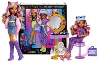 LALKA MONSTER HIGH CLAWDEEN WOLF STUDIO lalka, ubranka, toaletka +akcesoria