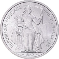 Moneta, Nowa Kaledonia, 5 Francs, 1952, Paris, PRÓ