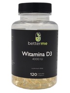 Vitamín D3 4000 IU softgel imunita 120 kaps.