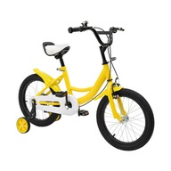 16" Rowerek Dziecięcy Rower Dla Dzieci z Kołami Treningowymi Żółty 5-8 Lat