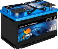 AKUMULATOR JENOX CLASSIC 74AH 680A 12V P+ MOCNY Gwarancja Jakosci !!!