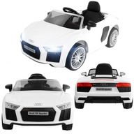 AUTO NA AKUMULATOR PILOT CABRIO AUDI R8 SPYDER 2.4G DLA DZIECI ŚWIATŁA LED