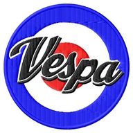 Naszywka dla fanów Vespa tarcza haftowana z termofolią Cosa ET4 LX PX 150