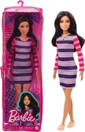 Lalka Barbie Fashionistas sukienka w paski GYB02