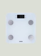 Kúpeľňová váha Livoo Inteligentná štvorcová váha biela LIVOO