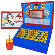 LAPTOP EDUKACYJNY PSI PATROL PAW PATROL - ekran LCD z animacjami - 3 języki