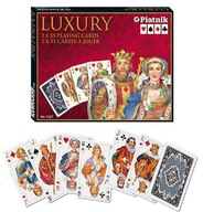 Karty do gry Luxury PIATNIK 2 talie do gry w brydża pokera remika kanasty