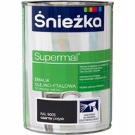 SUPERMAL EMALIA drewno metal CZARNA RAL9005 0.8L
