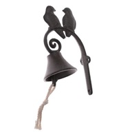 Liatinový zvonček na zavesenie vtákov zvonček darček