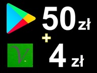 Karta Google Play 50zł Kod Prepaid Klucz Android