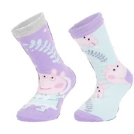 Ponožky Bavlnené ponožky Prasiatko Peppa Pig 2v1 23-26
