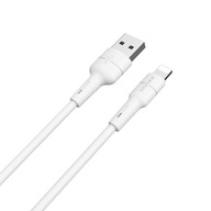 Kabel połączeniowy USB do Lightning 1m (biały) Borofone Silicone